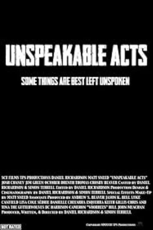 Unspeakable Acts — poster