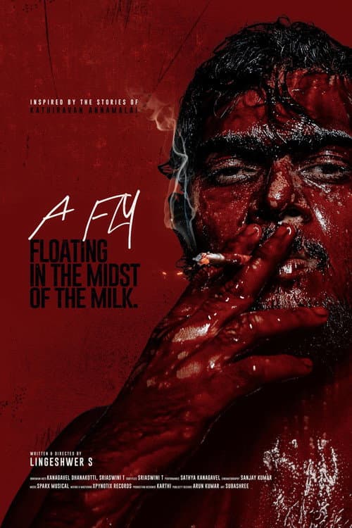 A Fly Floating In The Midst Of The Milk — poster