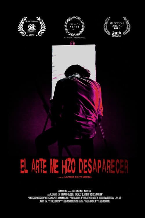 ART MADE ME DISAPPEAR — poster