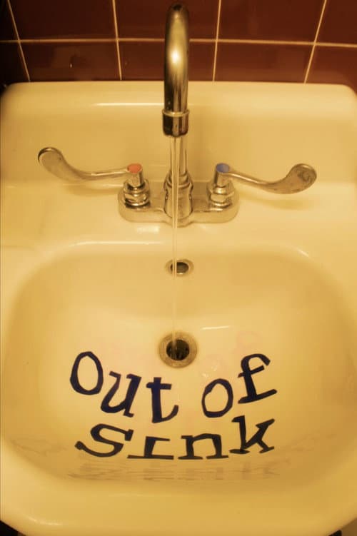 out of sink — poster
