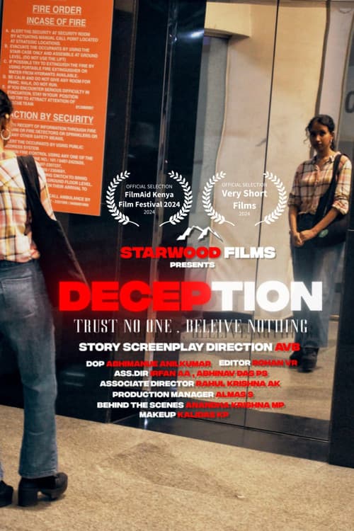Deception - trust no one, Believe nothing — poster
