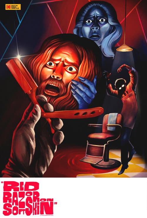 Red Razor On Soft Skin — poster