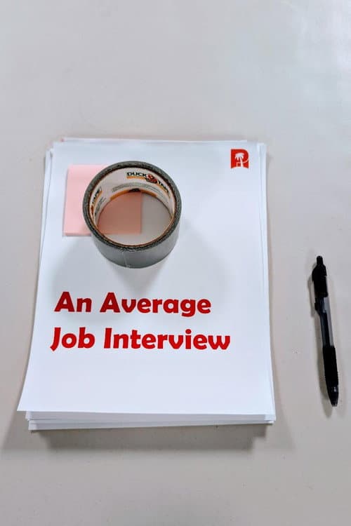 An Average Job Interview — poster