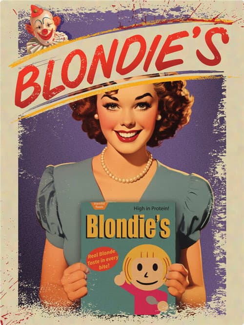 Blondie's — poster