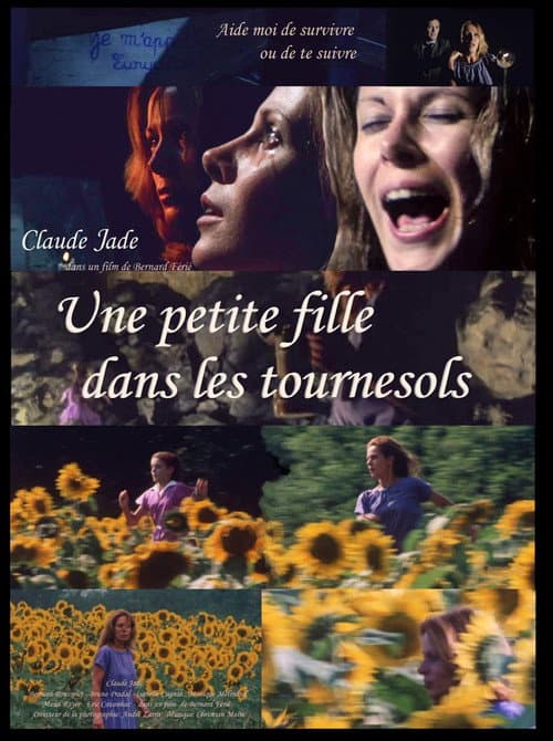 Une petite fille dans les tournesols — poster